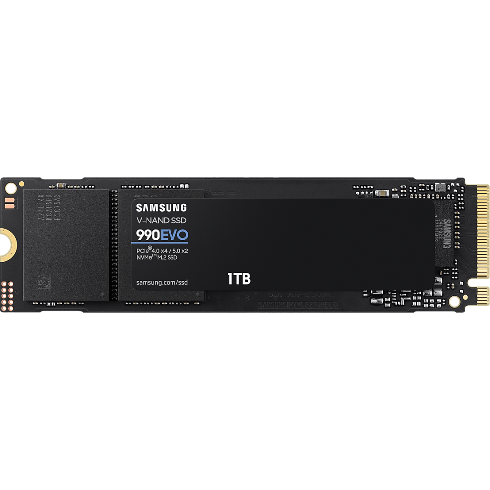 Твердотельный накопитель (SSD) Samsung 1Tb 990 EVO, 2280, PCI-E 4.0 x4, NVMe (MZ-V9E1T0BW) Retail - фото 1