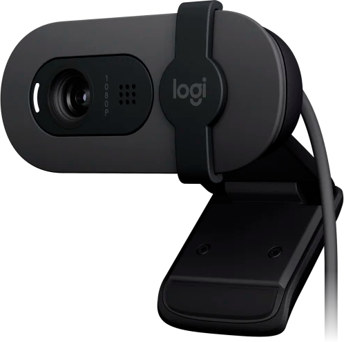Вебкамера Logitech Brio 90, 2 MP, 1920x1080, встроенный микрофон, USB Type-C, черный (960-001581)