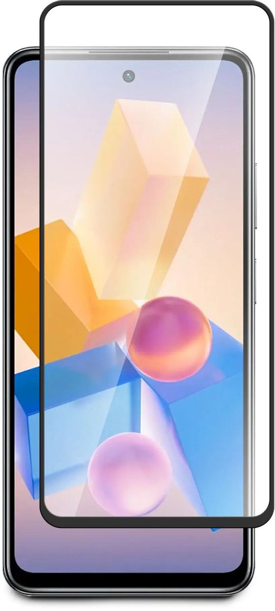 

Защитное стекло BoraSCO для экрана смартфона Infinix Hot 40I/Smart 8/Smart 8 Plus, Full Screen/Full Glue, поверхность матовая, черная рамка, 2.5D (72513)