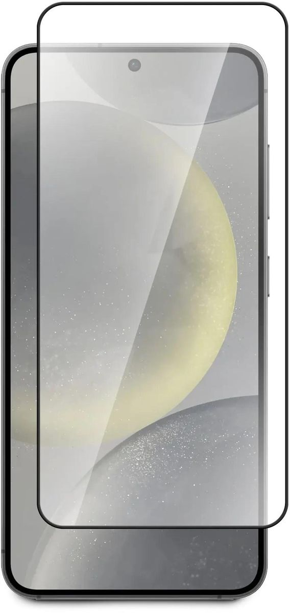 

Защитное стекло BoraSCO для экрана смартфона Samsung Galaxy S24+, Full Screen/Full Glue, поверхность матовая, черная рамка, 2.5D (72939)
