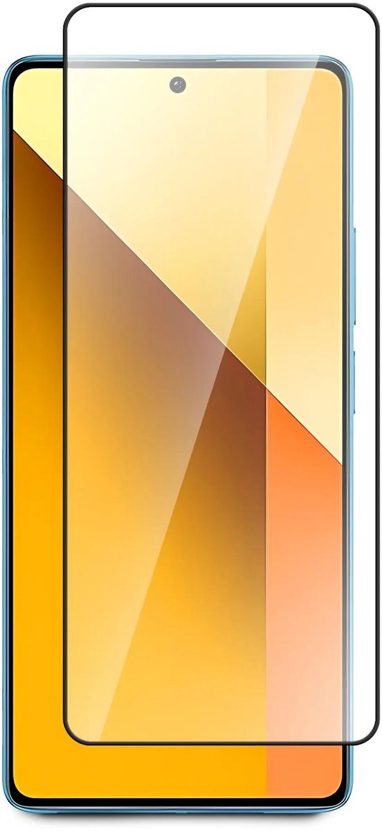 

Защитное стекло BoraSCO для экрана смартфона Xiaomi Redmi Note 13 4G, Full Screen/Full Glue, поверхность матовая, черная рамка, 2.5D (72971)
