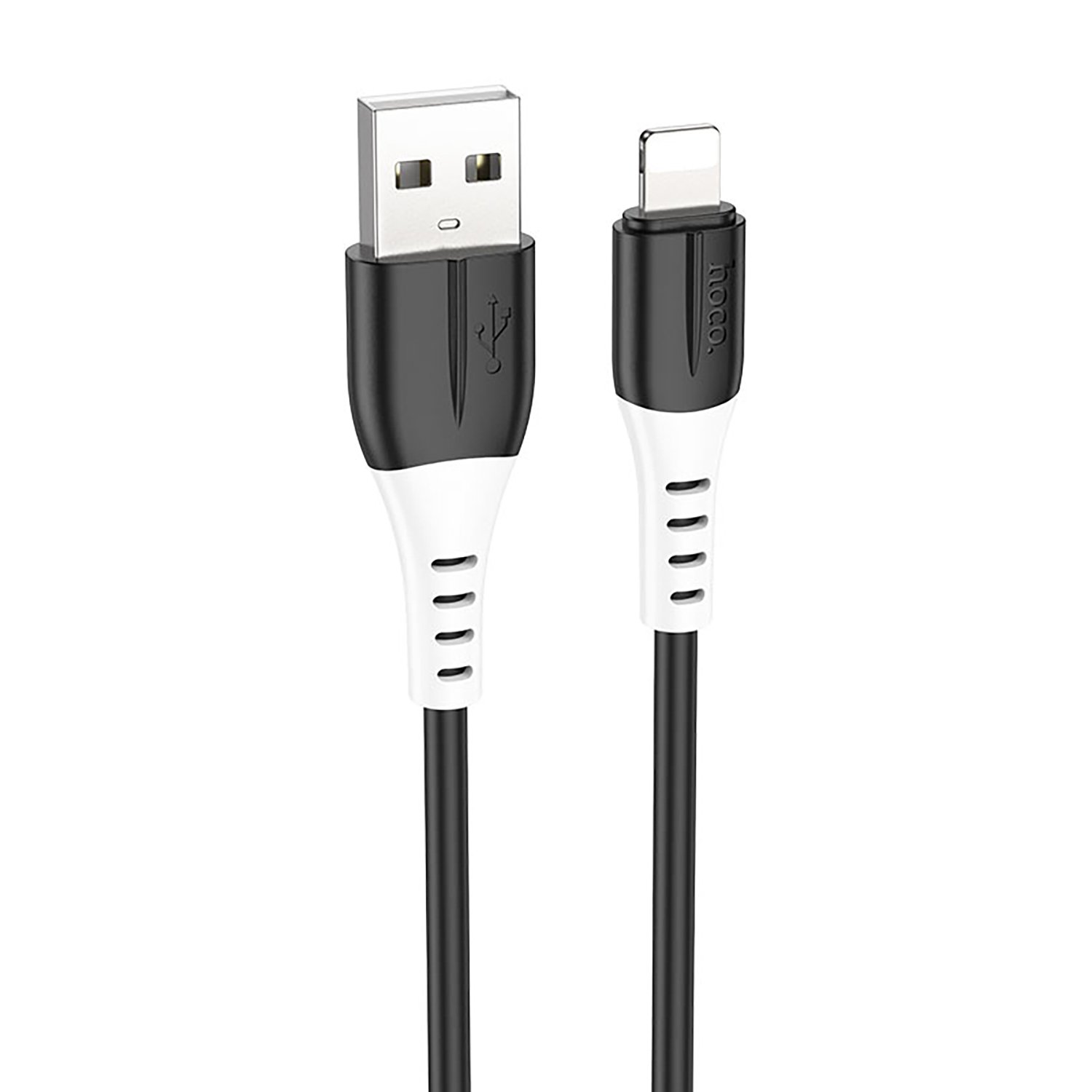 

Кабель USB-Lightning 8-pin, 2.4А, 1 м, черный, HOCO X82, X82
