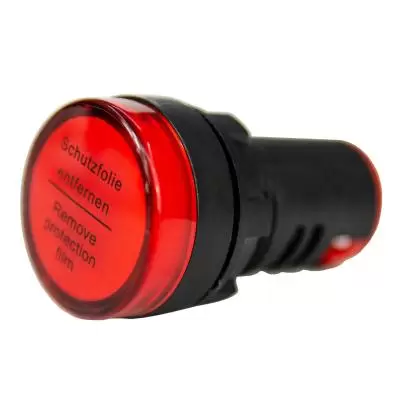 Лампа индикаторная LED красный 22 мм 230 В AC, Энергия AD22-22D (Е0901-0128)