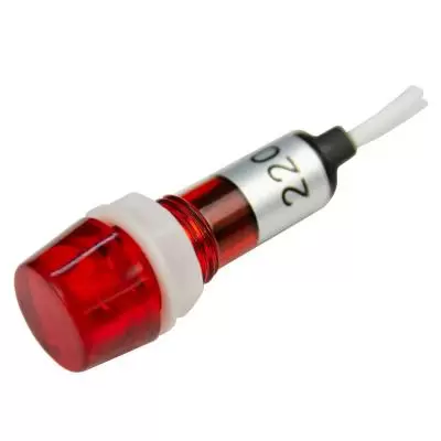 Лампа индикаторная LED красный 11 мм 230 В AC, Энергия YL235 (Е0901-0091)