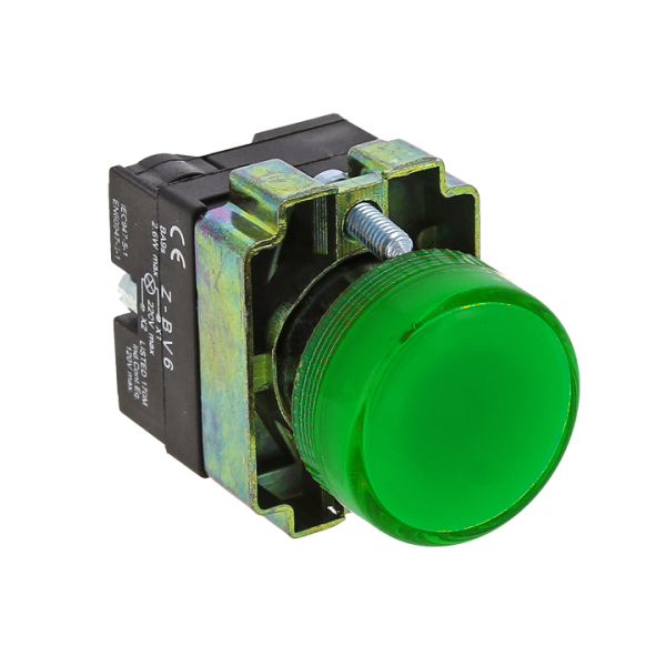 

Лампа индикаторная LED зеленый 22 мм 230 В AC, EKF BV63 (xb2-bv63), BV63