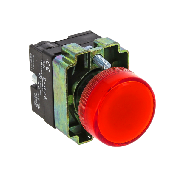 

Лампа индикаторная LED красный 22 мм 230 В AC, EKF BV64 (xb2-bv64), BV64