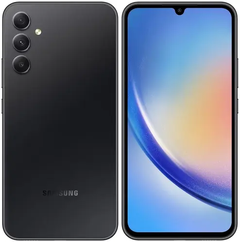 

Смартфон Samsung Galaxy A34, 6.5" 1080x2340 Super AMOLED, MediaTek Dimensity 1080, 8Gb RAM, 128Gb, 3G/4G/5G, NFC, Wi-Fi, BT, 3xCam, 2-Sim, 5000 мА⋅ч, USB Type-C, Android 13, серый (SM-A346EZKCMDA), Galaxy A34