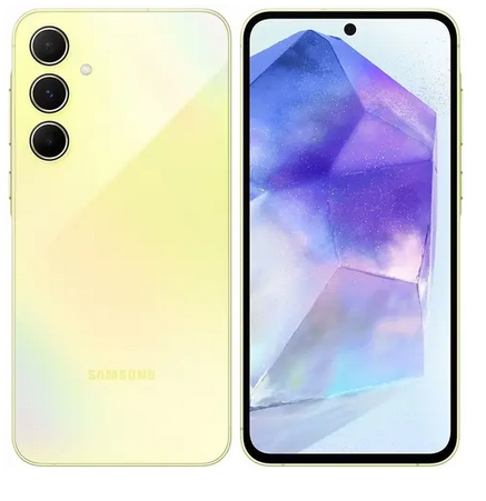 

Смартфон Samsung Galaxy A55 5G, 6.5" 2340x1080 AMOLED, Samsung Exynos 1480, 8Gb RAM, 128Gb, 3G/4G/5G, NFC, Wi-Fi, BT, 3xCam, 2-Sim, 5000 мА⋅ч, USB Type-C, Android 14, желтый (SM-A556EZYVMEA), Galaxy A55 5G