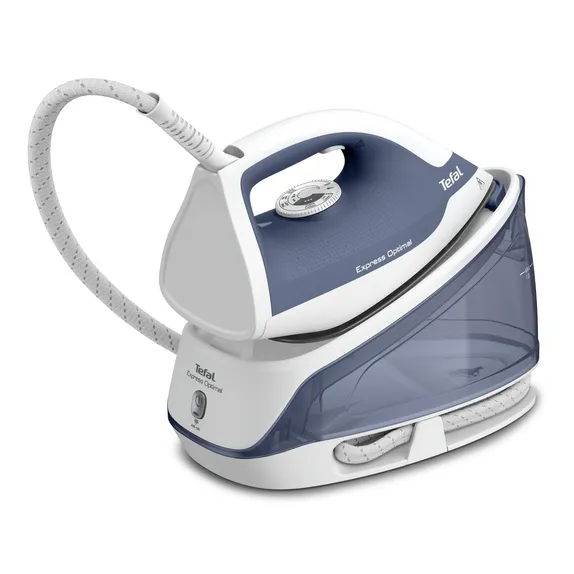 Парогенератор Tefal Express Optimal SV4110E0 2.2 кВт, белый/синий (SV4110E0), цвет белый/синий