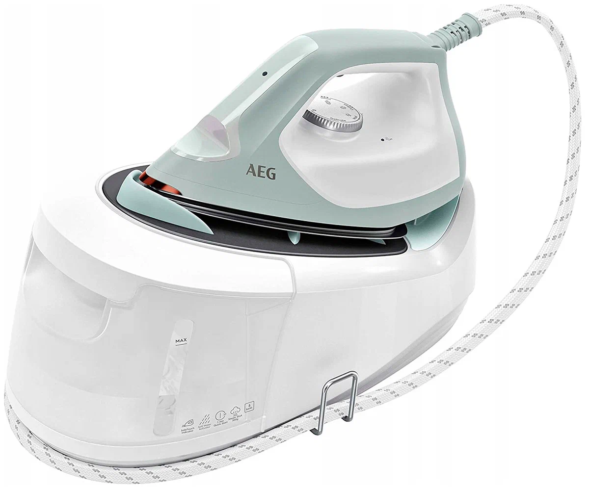 

Парогенератор AEG Delicate 6000 ST6-14LG 2 кВт, белый/зеленый (ST6-14LG), ST6-14LG