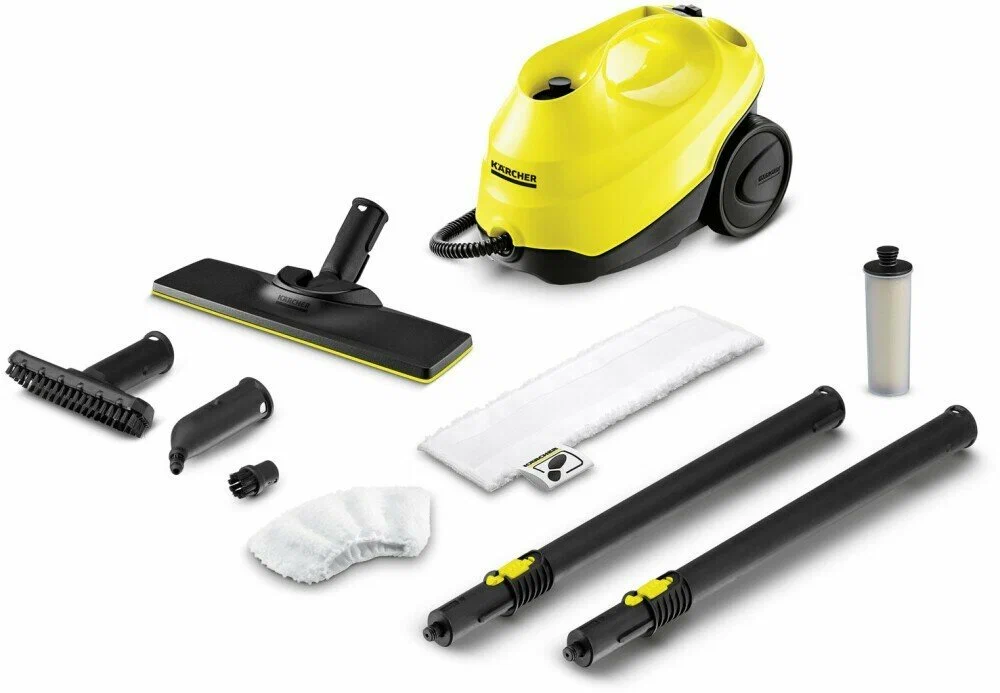 

Пароочиститель KARCHER SC 3 EasyFix 1.9 кВт, желтый/черный (1.513-124.0), SC 3 EasyFix