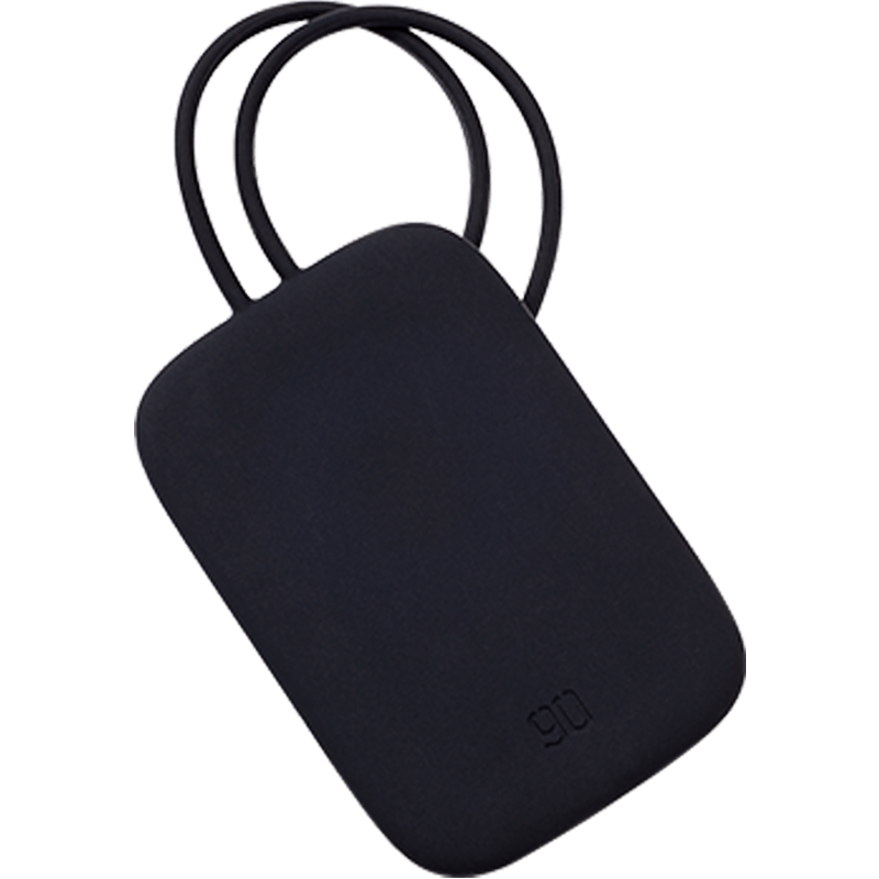 Бирка Ninetygo Silicone Luggage Tag черный