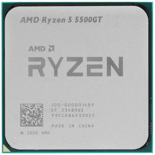 Процессор AMD Ryzen 5-5500GT Cezanne, 6C/12T, 3600MHz 16Mb TDP-65 Вт SocketAM4 BOX (100-100001489BOX)