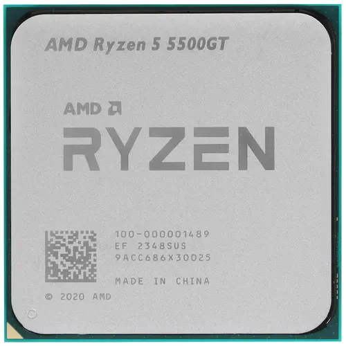 

Процессор AMD Ryzen 5-5500GT Cezanne, 6C/12T, 3600MHz 16Mb TDP-65 Вт SocketAM4 tray (OEM) (100-000001489), 5500GT