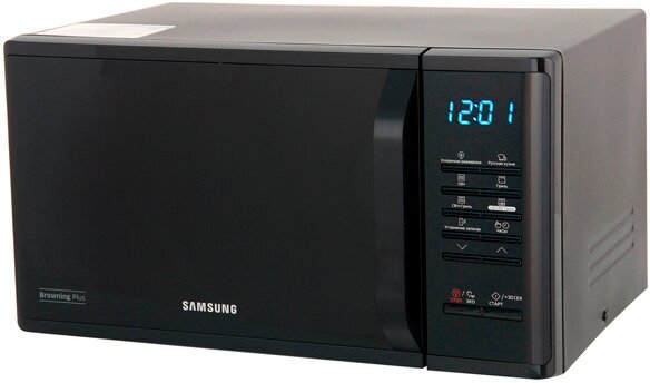 

Микроволновая печь Samsung MG-23K3513AK 23 л, 800 Вт, гриль, черный (MG23K3513AK/BW), MG-23K3513AK