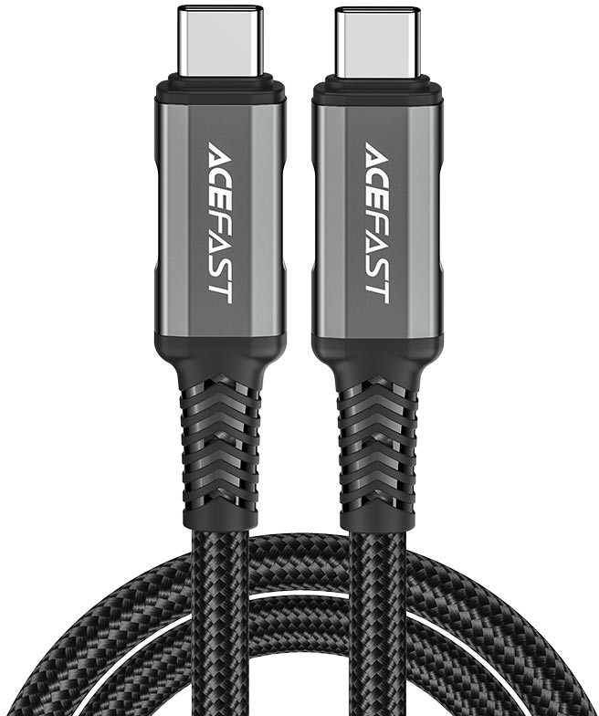 

Кабель USB Type-C-USB Type-C, 240 Вт, 1 м, серый, ACEFAST C1-09 (AF-C1-09-GY), C1-09
