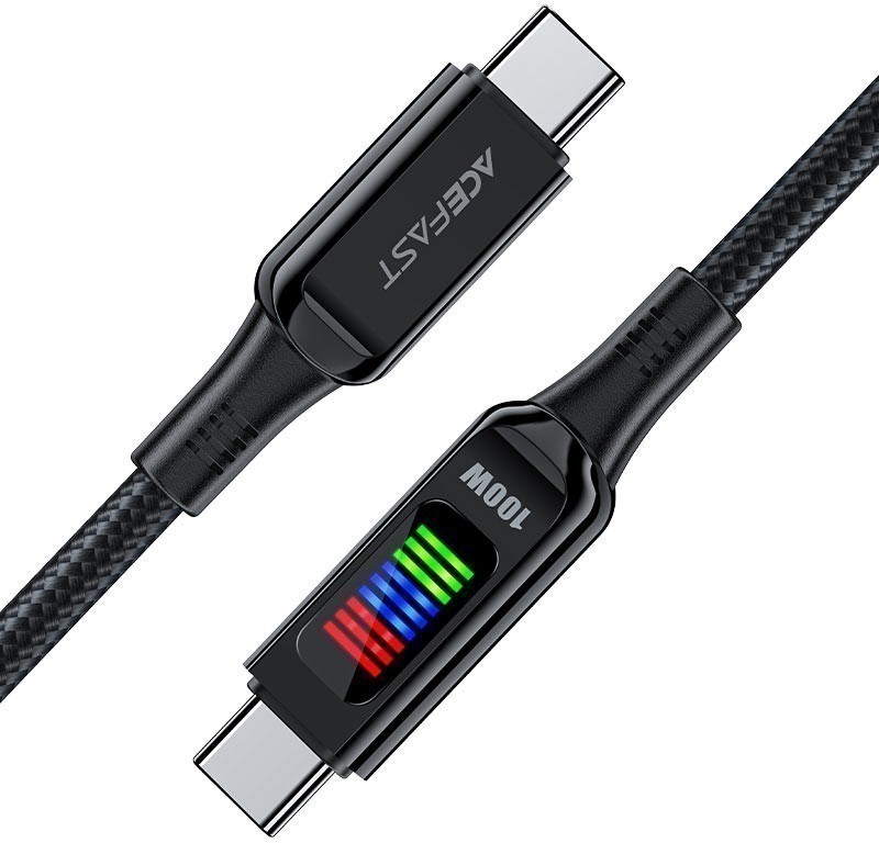 

Кабель USB Type-C-USB Type-C, 100 Вт, 1.2 м, черный, ACEFAST C7-03 (AF-C7-03-BK), C7-03