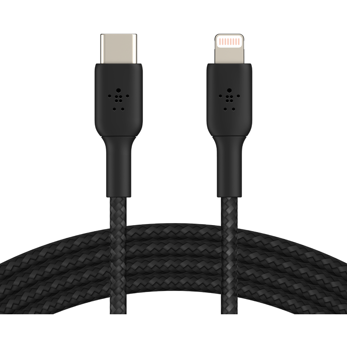 

Кабель USB Type-C-Lightning 8-pin, 2 м, черный, Belkin (CAA004BT2MBK)