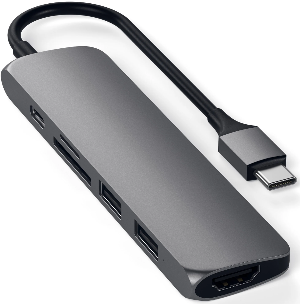 

Док-станция Satechi Slim, USB Type-C, черный (ST-SCMA2K)
