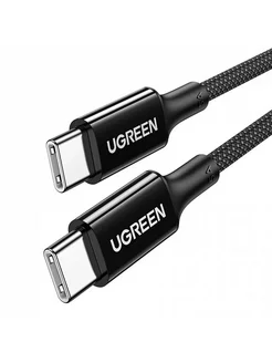 

Кабель USB Type-C-USB Type-C, экранированный, 5А, 100 Вт, 1.5 м, черный, UGREEN US557 (15276), US557