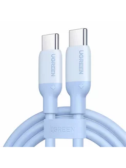

Кабель USB Type-C-USB Type-C, экранированный, 5А, 60 Вт, 50 см, голубой, UGREEN US563 (15278), US563