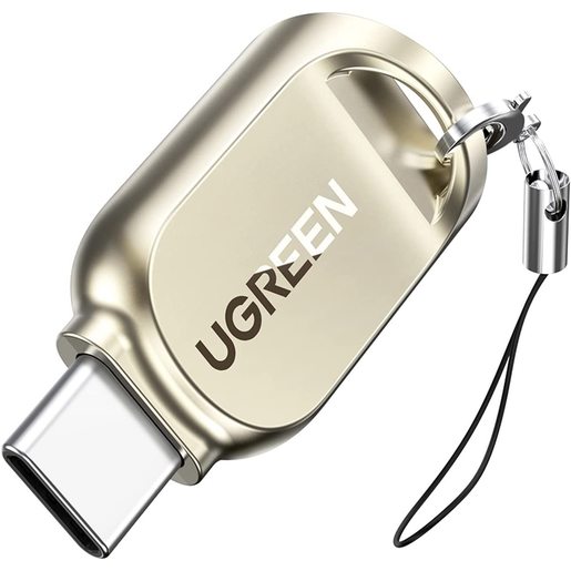 Картридер картридер UGREEN CM331, TF 3.0, USB Type-C, золотистый (80124)