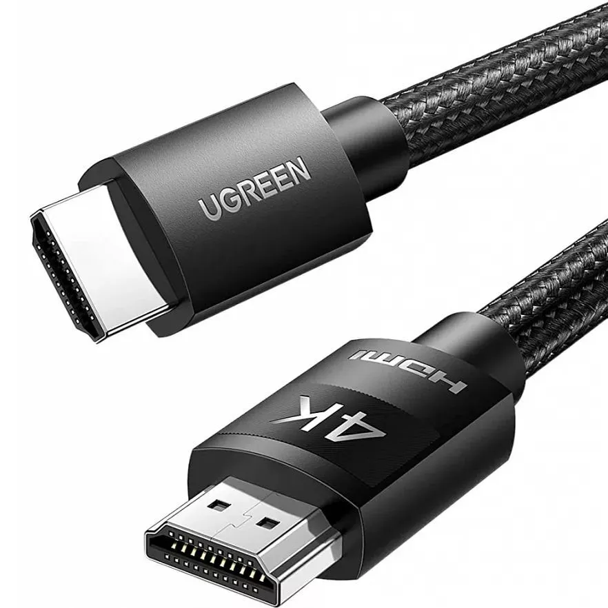 

Кабель HDMI(19M)-HDMI(19M) v2.0 4K, экранированный, 10 м, черный UGREEN HD119 (40104), HD119