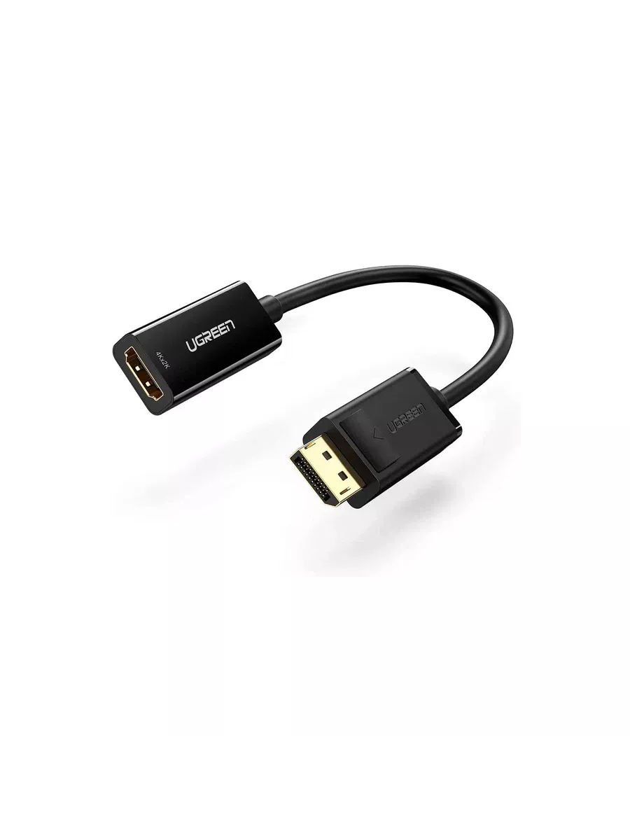 Конвертер UGREEN MM137, DisplayPort(m)-HDMI (19F), черный (40363) - фото 1