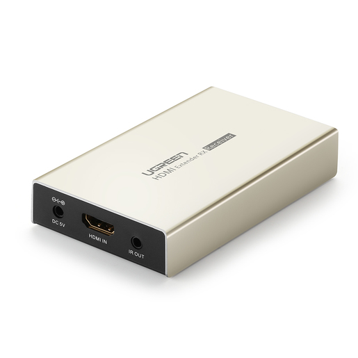 

Удлинитель HDMI UGREEN MM116, 1xHDMI(19F)-1xRJ-45, 1920x1080, по витой паре до 120 м (40280), MM116
