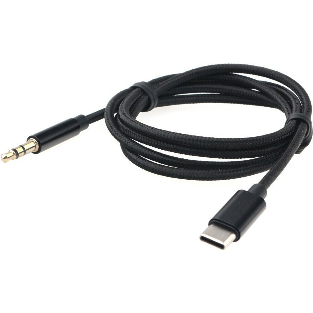 Кабель-переходник (адаптер) USB Type-C(M)-Jack 3.5mm(M), 1 м, черный Cablexpert (CCAB-CM35M-1M-B)