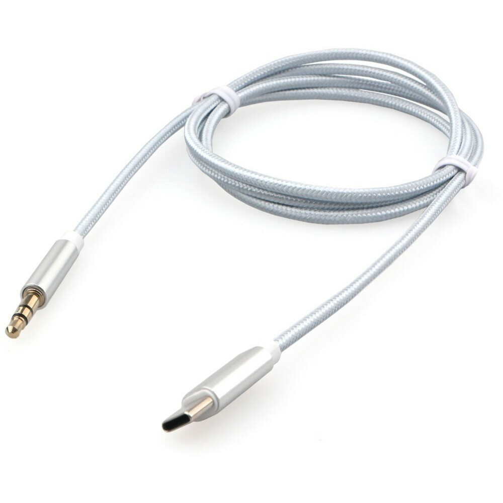 Кабель-переходник (адаптер) USB Type-C(M)-Jack 3.5mm(M), 1 м, белый Cablexpert (CCAB-CM35M-1M-W)
