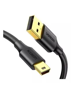 

Кабель USB 2.0(Am)-Mini USB 2.0(Bm), экранированный, 2 м, черный, UGREEN US132 (30472), US132