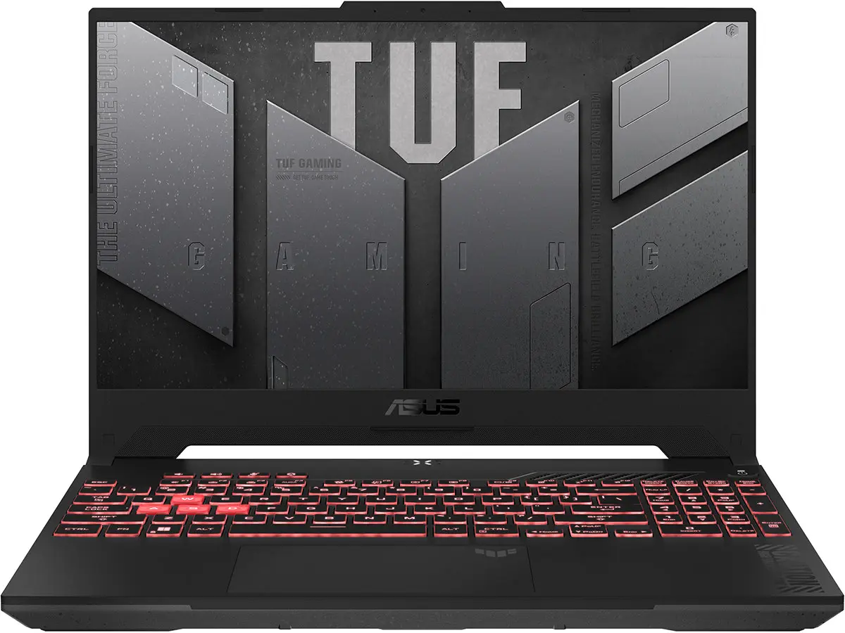 

Ноутбук ASUS TUF Gaming A15 FA507NU-LP030 15.6" IPS 1920x1080, AMD Ryzen 7 7735HS 3.2 ГГц, 8Gb RAM, 512Gb SSD, NVIDIA GeForce RTX 4050-6Gb, без OC, серый (90NR0EB5-M00510), FA507NU-LP030