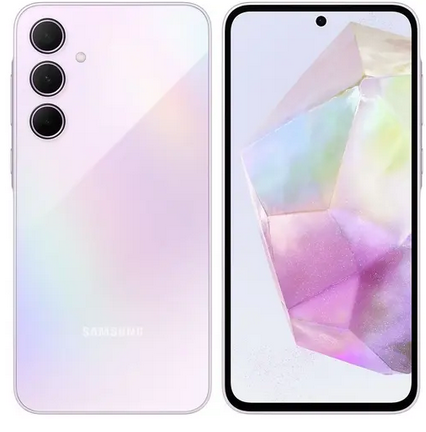 

Смартфон Samsung Galaxy A35 5G, 6.6" 2340x1080 AMOLED, Samsung Exynos 1380, 8Gb RAM, 128Gb, 3G/4G/5G, NFC, Wi-Fi, BT, 3xCam, 2-Sim, 5000 мА⋅ч, USB Type-C, Android 14, фиолетовый (SM-A356ELVPMEA), Galaxy A35 5G