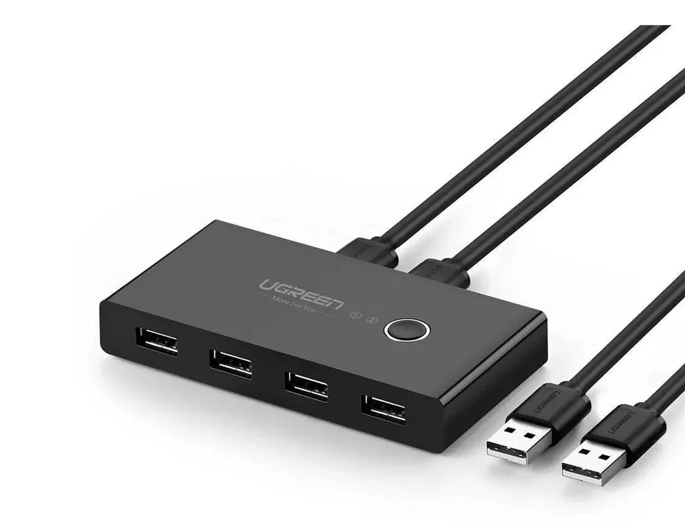 USB-концентратор UGREEN US216, 4xUSB 2.0, черный (30767)