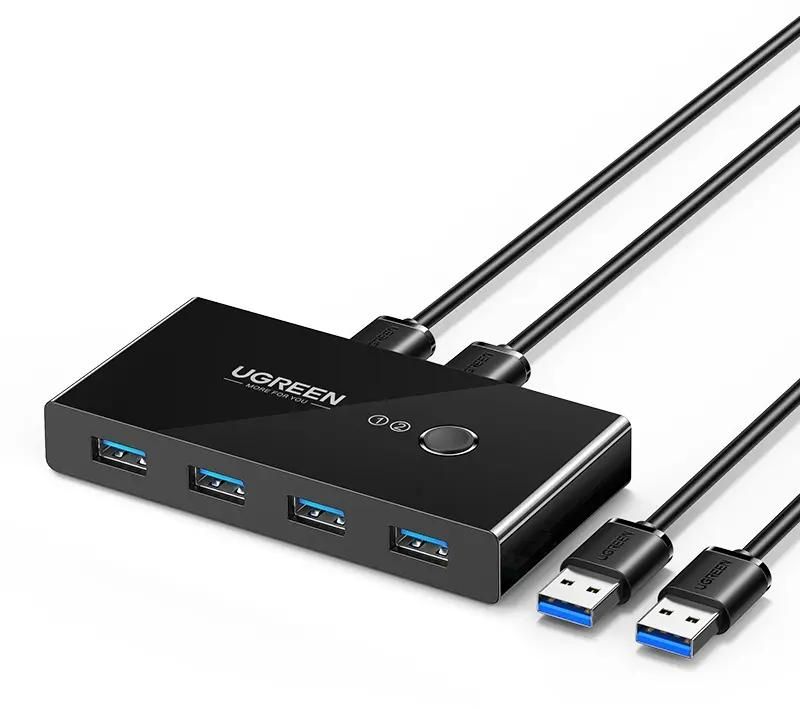 USB-концентратор UGREEN US216, 4xUSB 3.0, черный (30768)