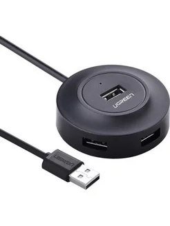 USB-концентратор UGREEN CR106 4xUSB 20 черный 20277 1150₽