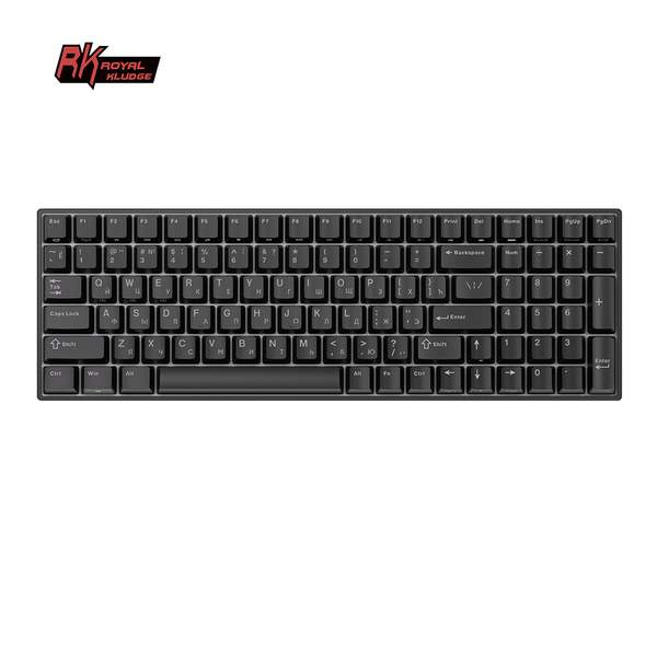 

Клавиатура проводная/беспроводная Royal Kludge RK100, механическая, RK Red, подсветка, Bluetooth/Радиоканал/USB, черный (6935280824036), RK100