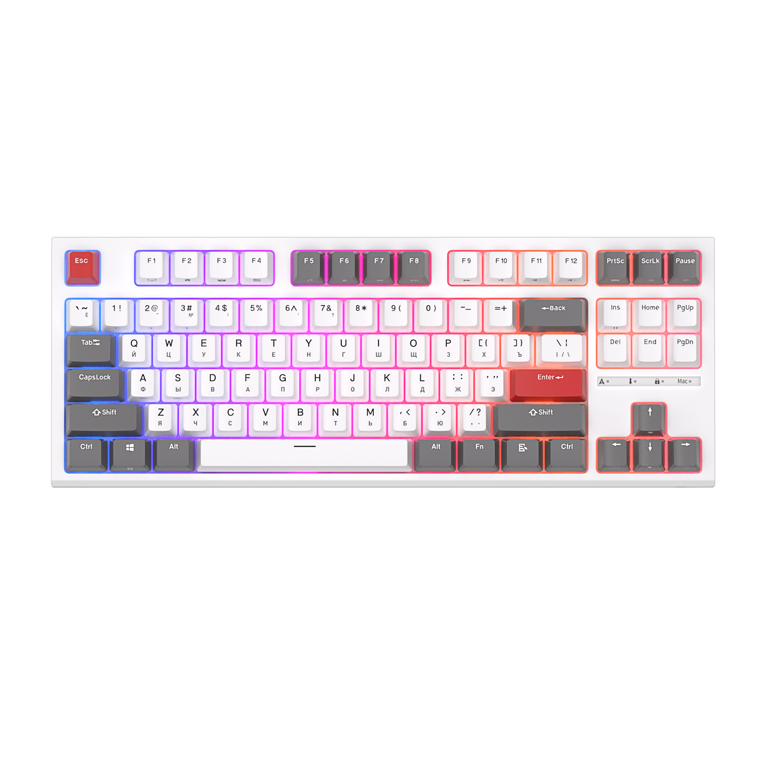 Клавиатура Royal Kludge RKR87, USB, белый (6935280824135)