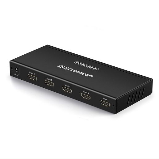 Разветвитель HDMI UGREEN, 1xHDMI(19F)-4xHDMI(19F), 3840x2160, Адаптер питания входит в комплект (40202EU)