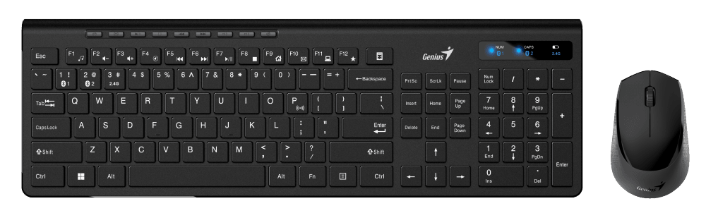 Клавиатура мышь Genius SlimStar 8230 BT беспроводная Bluetooth черный 31340015408 275000₽
