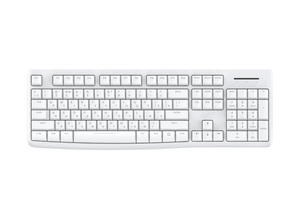 Клавиатура + мышь Dareu MK185 ver.2, USB, белый