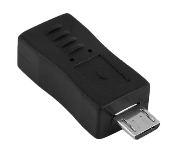 

Переходник (адаптер) Micro USB-Mini USB, черный, Greenconnect (GC-MU2M5)