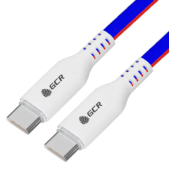 

Кабель USB Type-C-USB Type-C, быстрая зарядка, 18 Вт, 1 м, триколор, Greenconnect (GCR-54961), Белый