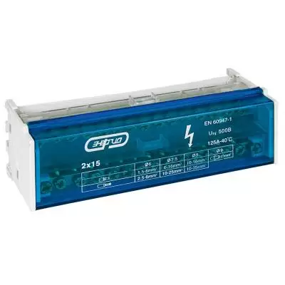 

Шина ЭНЕРГИЯ в корпусе TTD 2х15N ( син ) (Е0503-0133), в корпусе TTD 2х15N ( син )