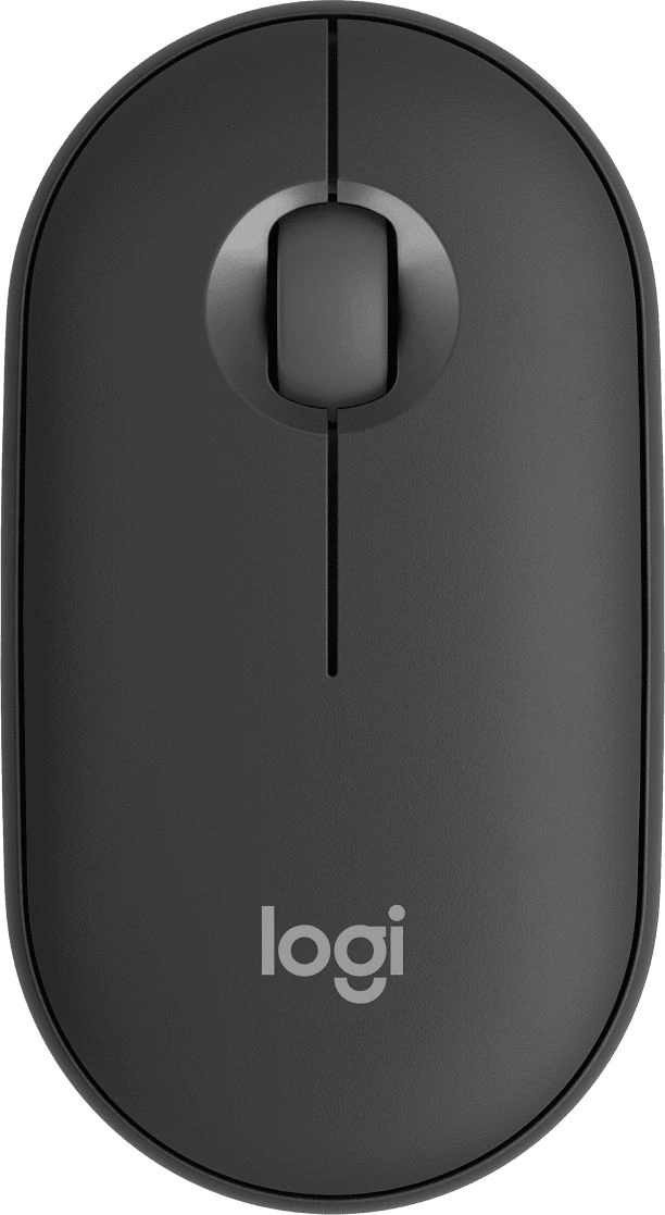 Мышь беспроводная Logitech Pebble M350S, 4000dpi, оптическая светодиодная, Bluetooth/Радиоканал, графит (910-007015)