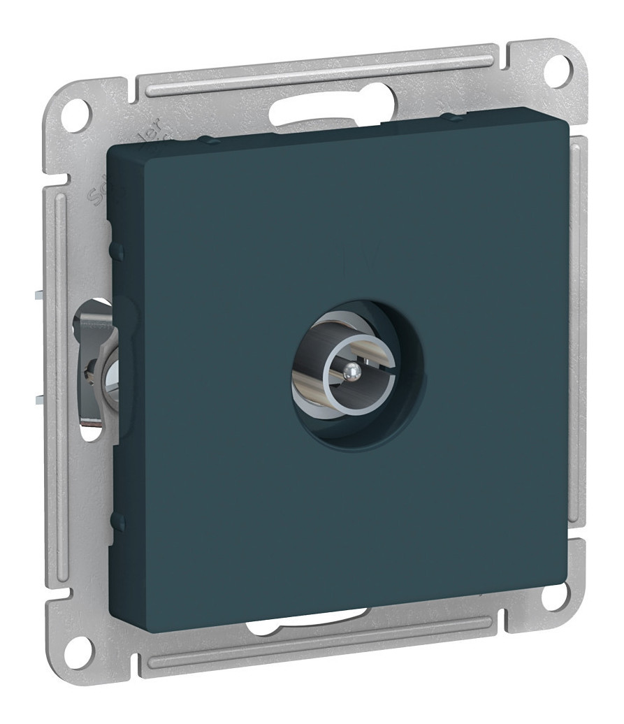Розетка TV Systeme Electric AtlasDesign, изумруд