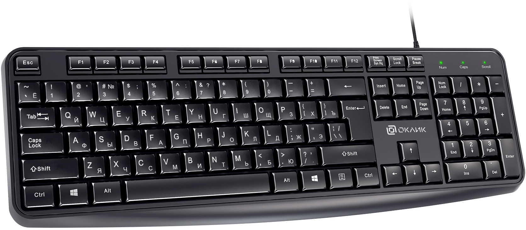 

Клавиатура + мышь Oklick S603, USB, черный (1968894), S603