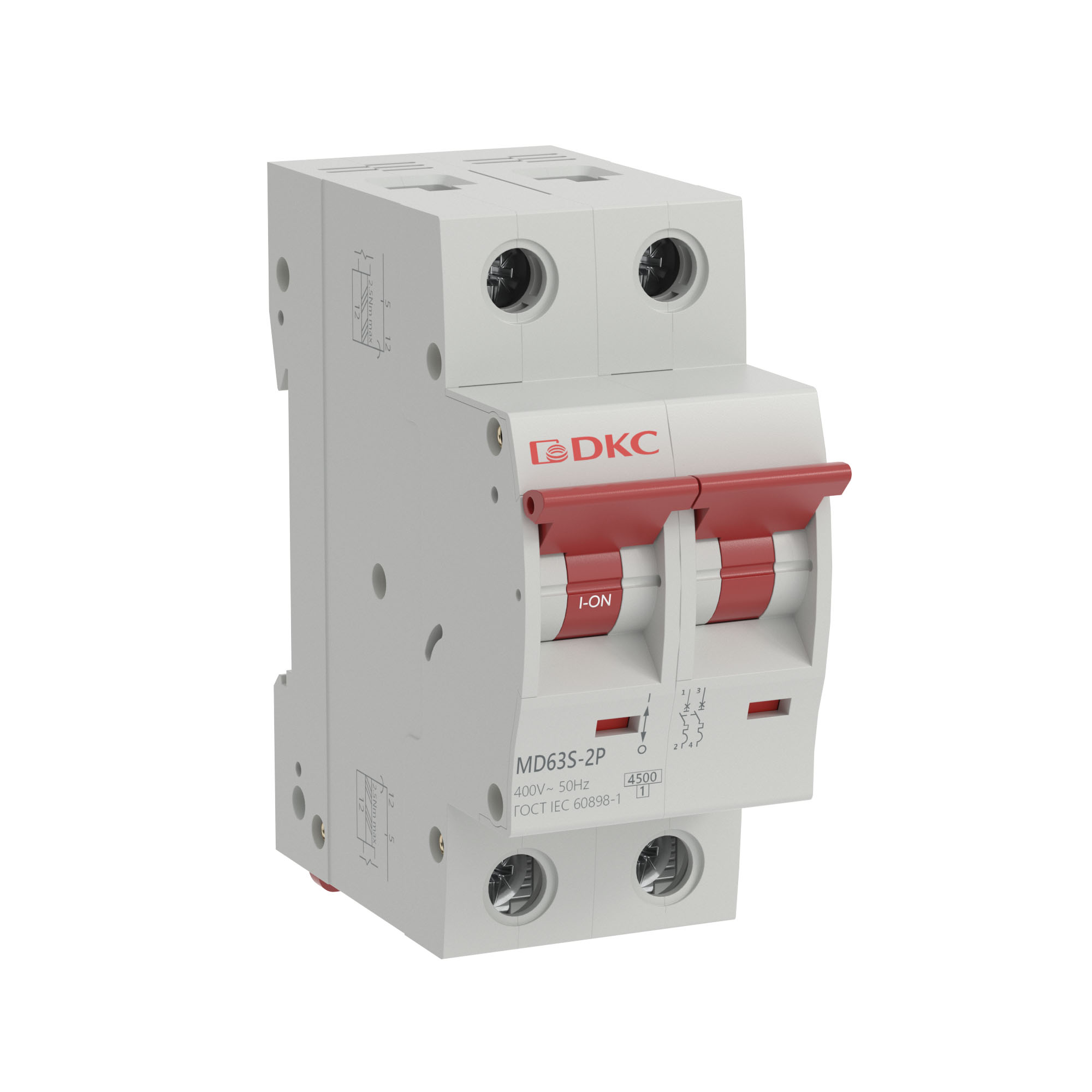 Выключатель автоматический DKC YON max MD63S-2PC50 50А C 4.5кА