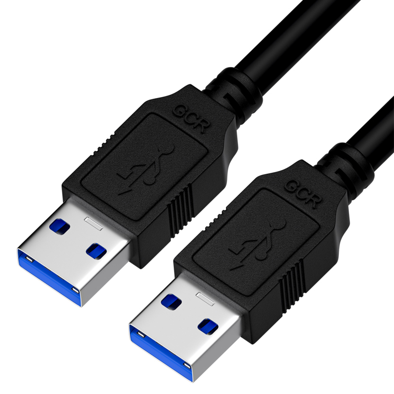 Кабель USB 3.0(Am)-USB 3.0(Am), ферритовый фильтр, экранированный, 2 м, черный, Greenconnect (GCR-53055)